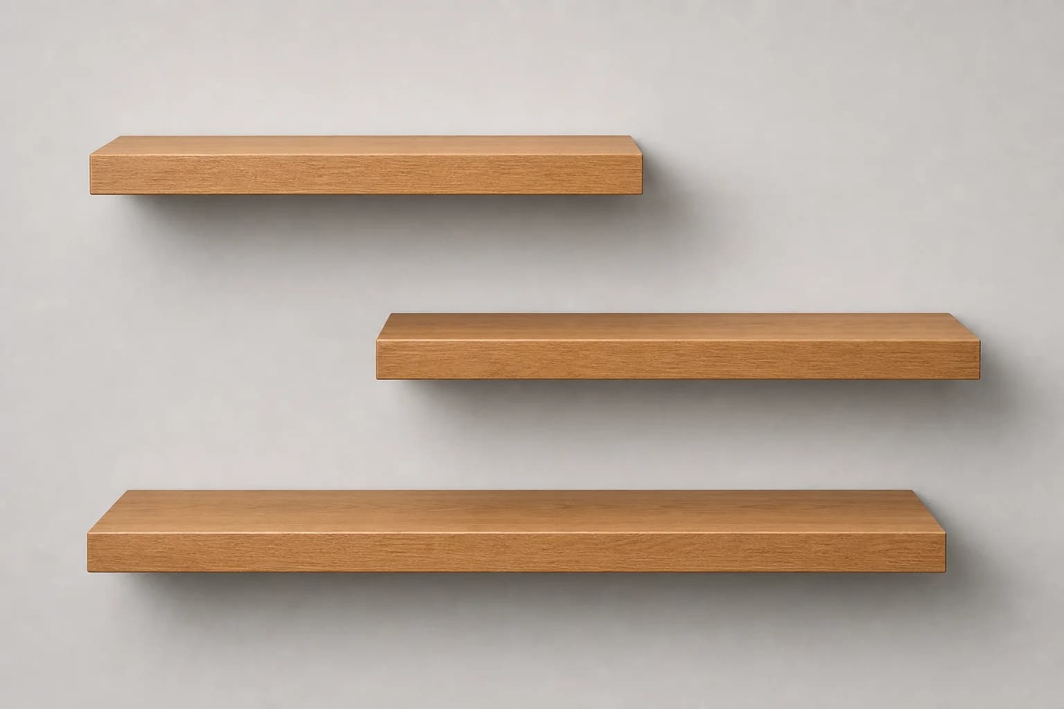 Custom Wood Floating Shelves